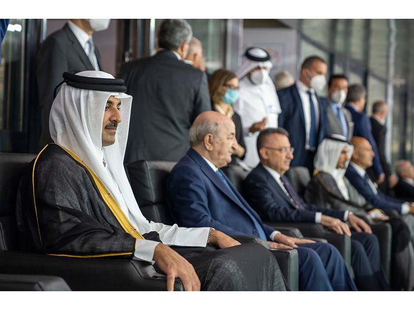 HH The Amir of Qatar attends the opening ceremony of Oran 2022