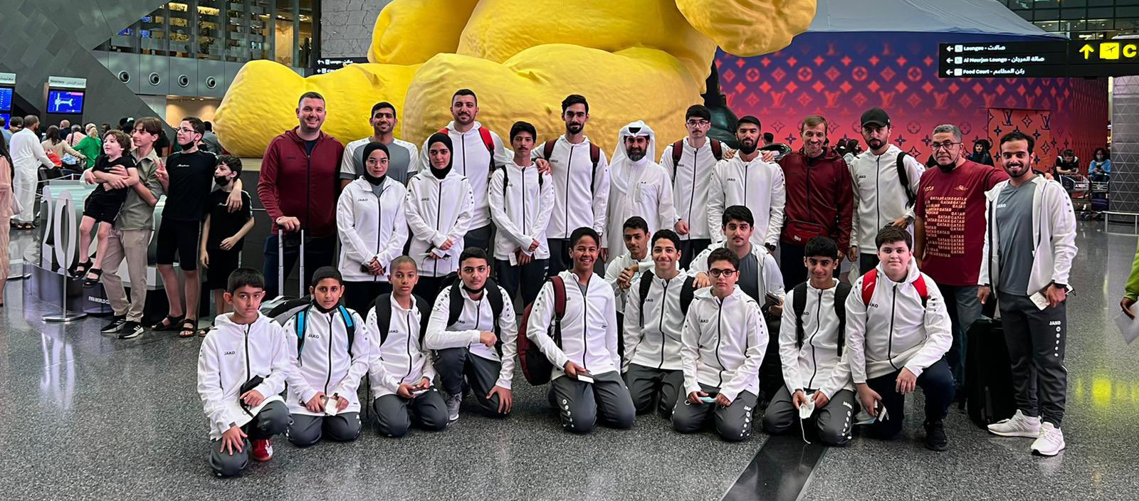 Qatar’s table tennis team