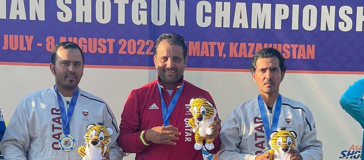 Team Qatar shooters win gold medal