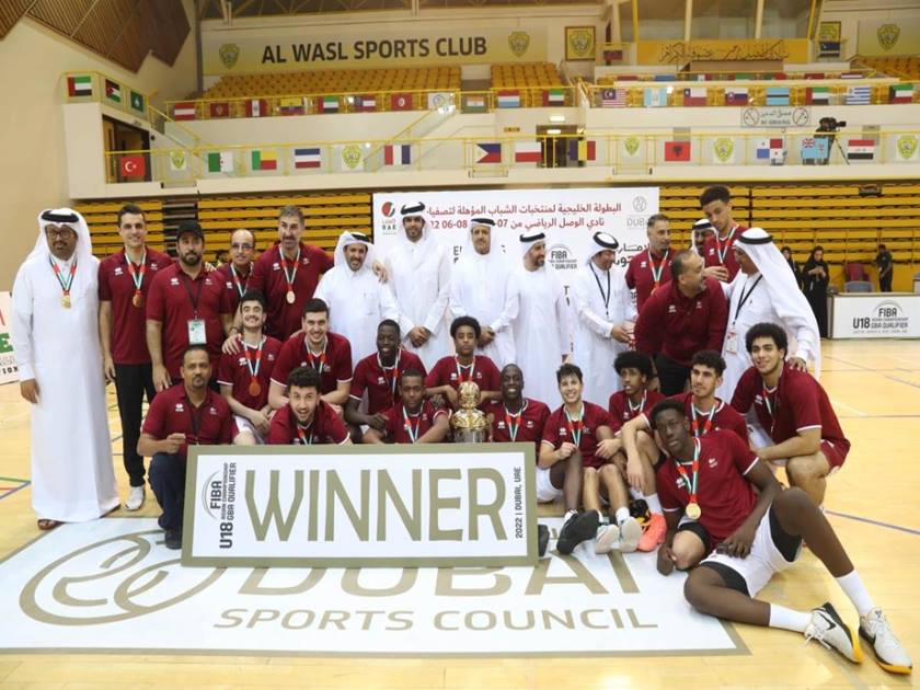 قطر تتوج بلقب بطولة الخليج لكرة السلة للشباب