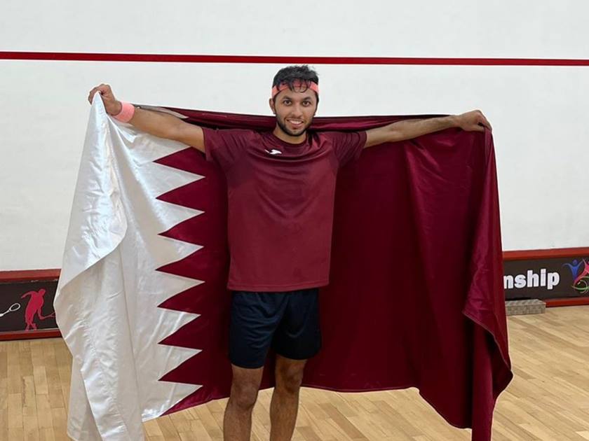 القطري عبدالله التميمي يدخل نادي أفضل 30 لاعب إسكواش في العالم