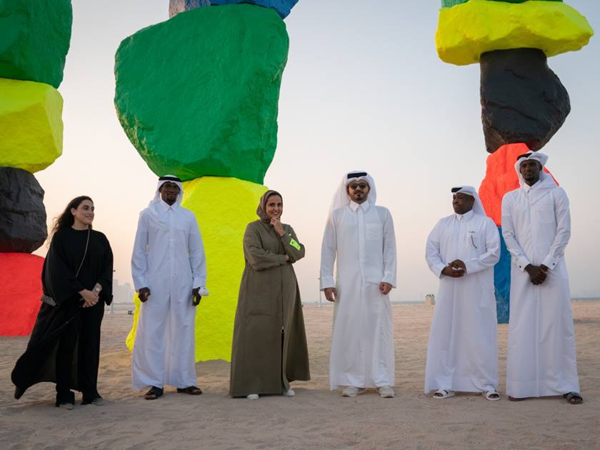  تدشين العمل الفني "جبال الدوحة الخمسة"