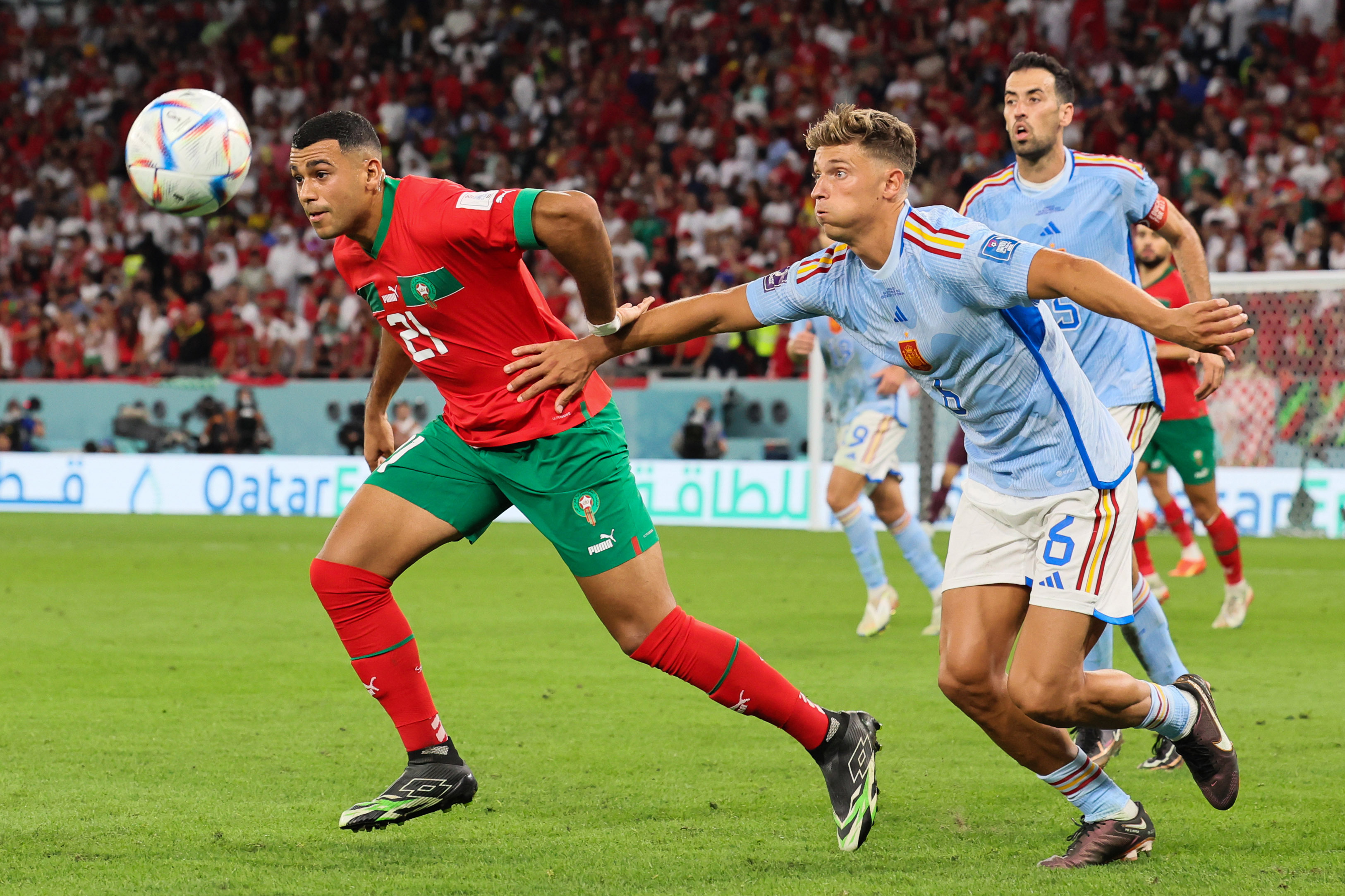 منتخب المغرب يهزم نظيره الإسباني ويواصل الابداع 