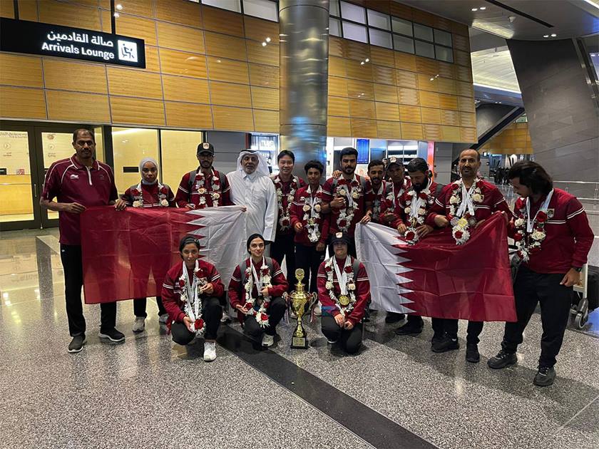 Qatari Archers Return Home