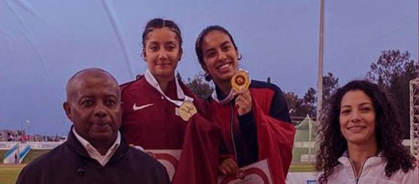 تتويج  سمر منصوري بالميدالية الفضية لمسابقة القفز بالزانة