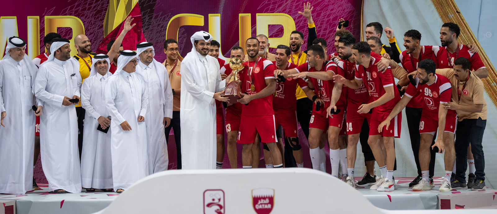Sheikh Joaan Crowns Al Arabi Champion of HH the Amir's Handball Cup