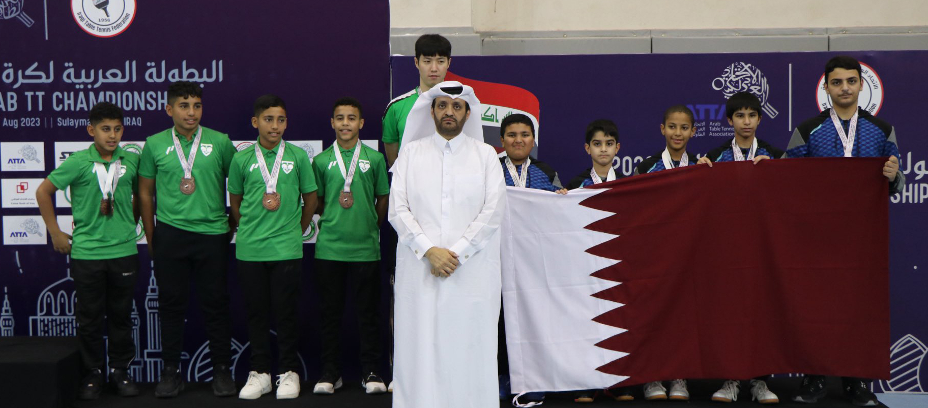 الأدعم لكرة الطاولة يحقق 3 ميداليات في البطولة العربية