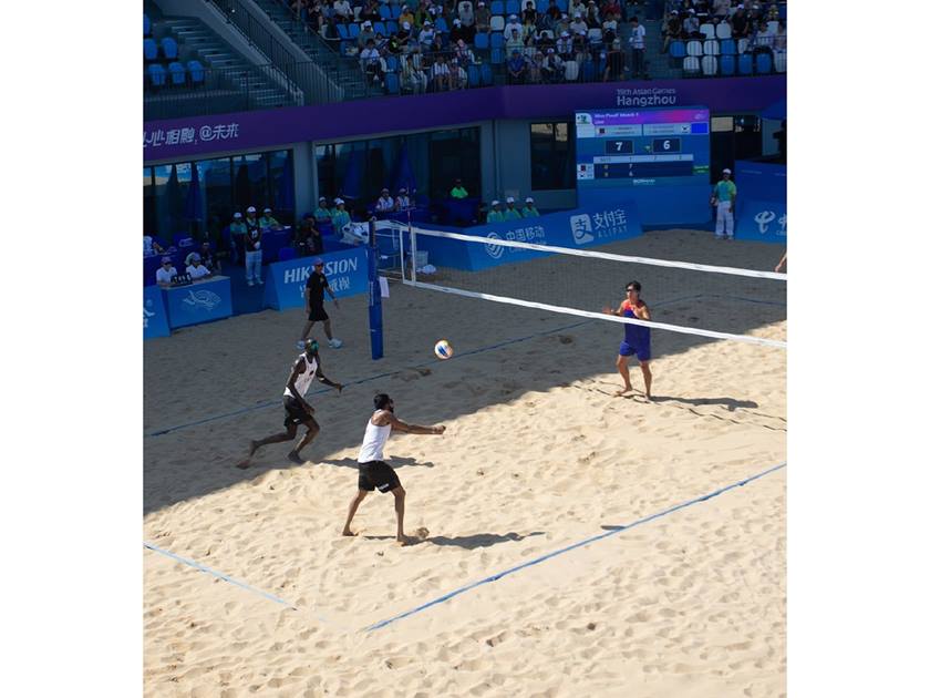 Qatari Beach Volleyball Team Defeats South Korea