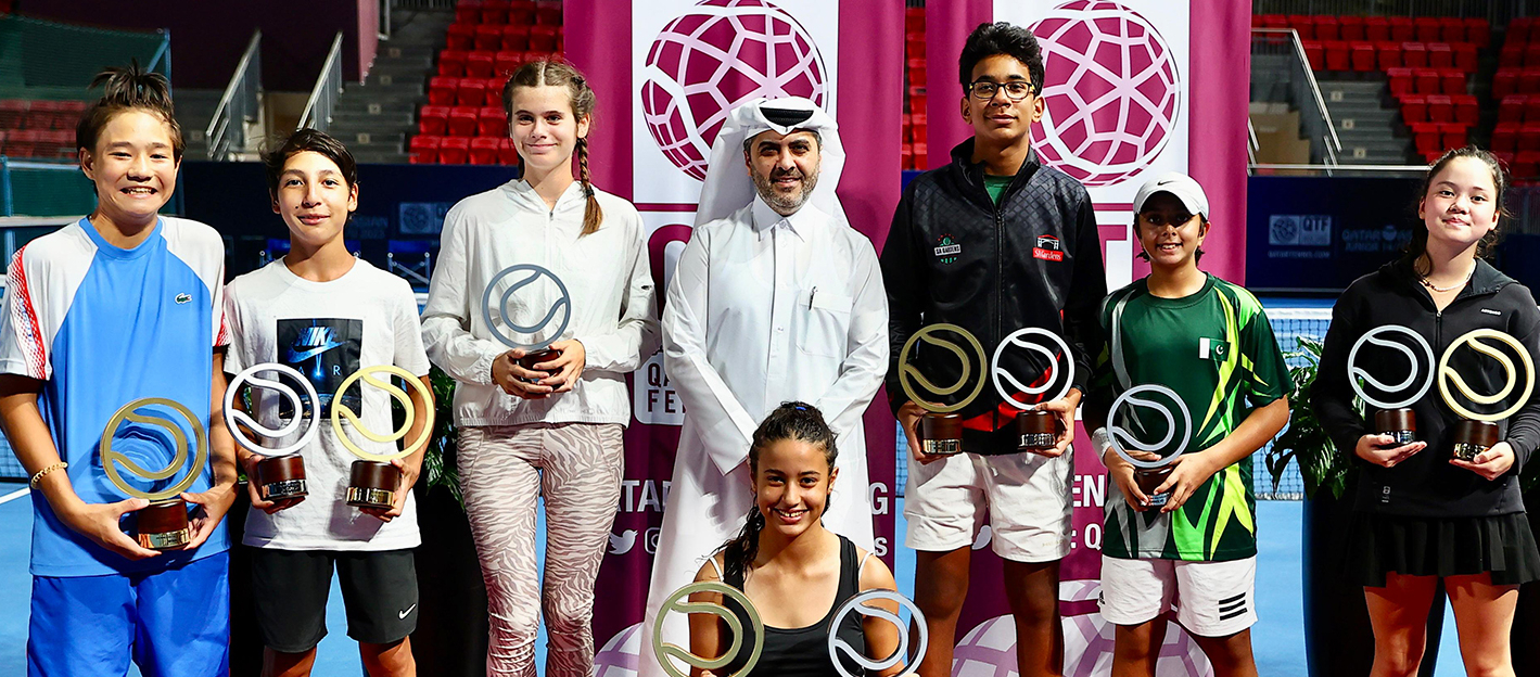 اختتام منافسات النسخة الثانية لبطولة قطر الآسيوية للتنس للناشئين