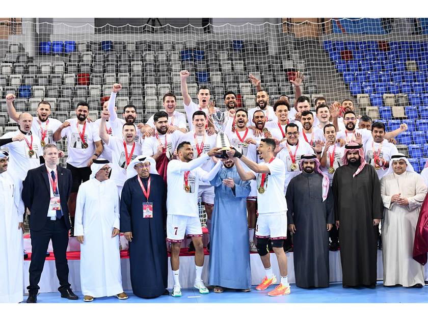 تتويج المنتخب القطري لكرة اليد