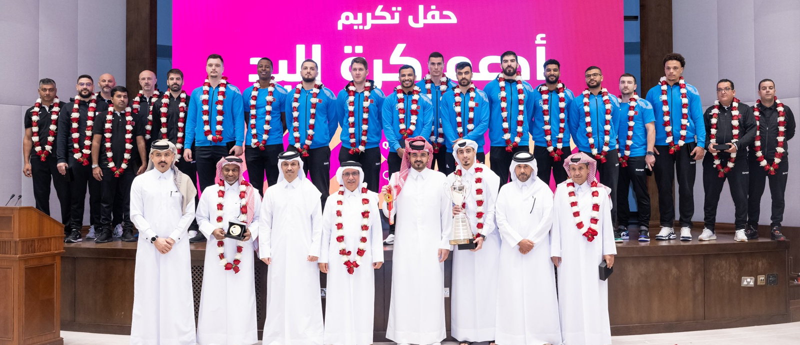 Sheikh Joaan Honors Qatar Handball Team 