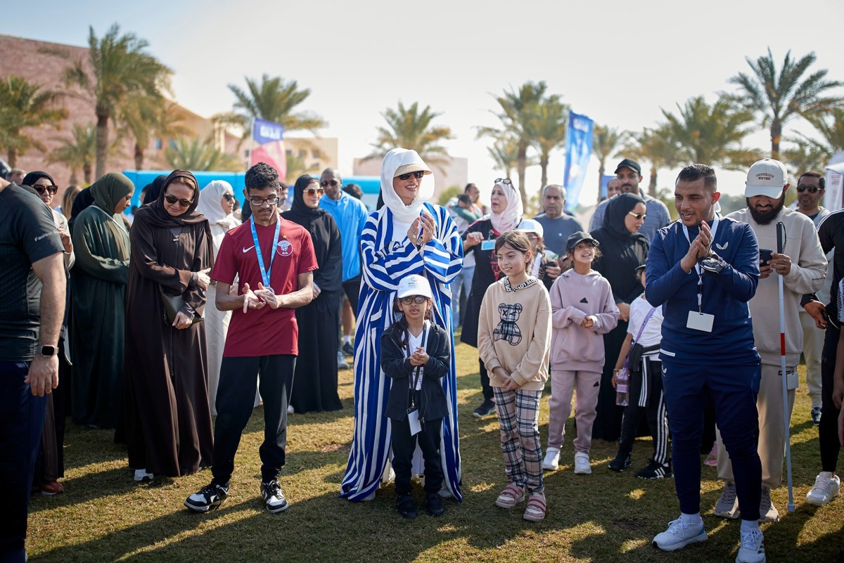 HH Sheikha Moza bint Nasser Attends Qatar Foundation's National Sport Day Activities
