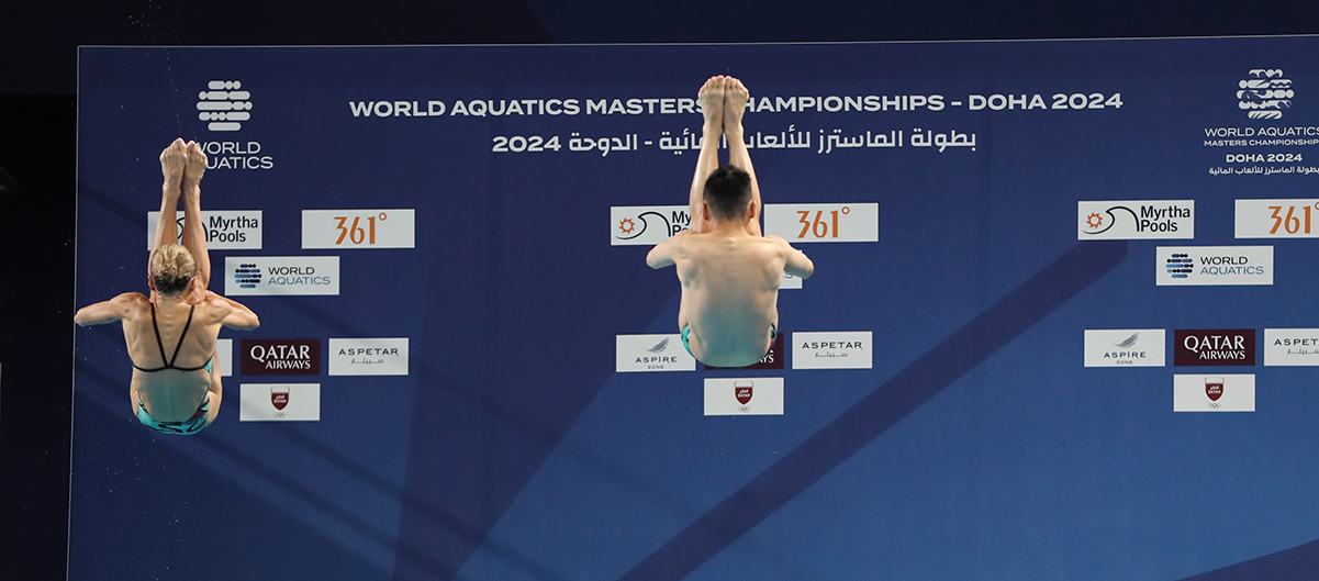 منافسات السباحة ببطولة الماسترز للألعاب المائية "الدوحة 2024"