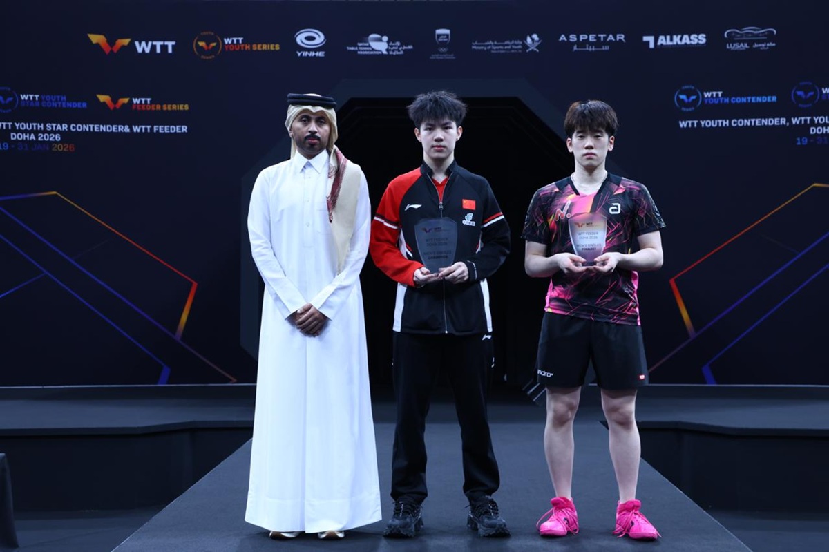 اختتام بطولة "الفيدر" الدولية لكرة الطاولة بالدوحة