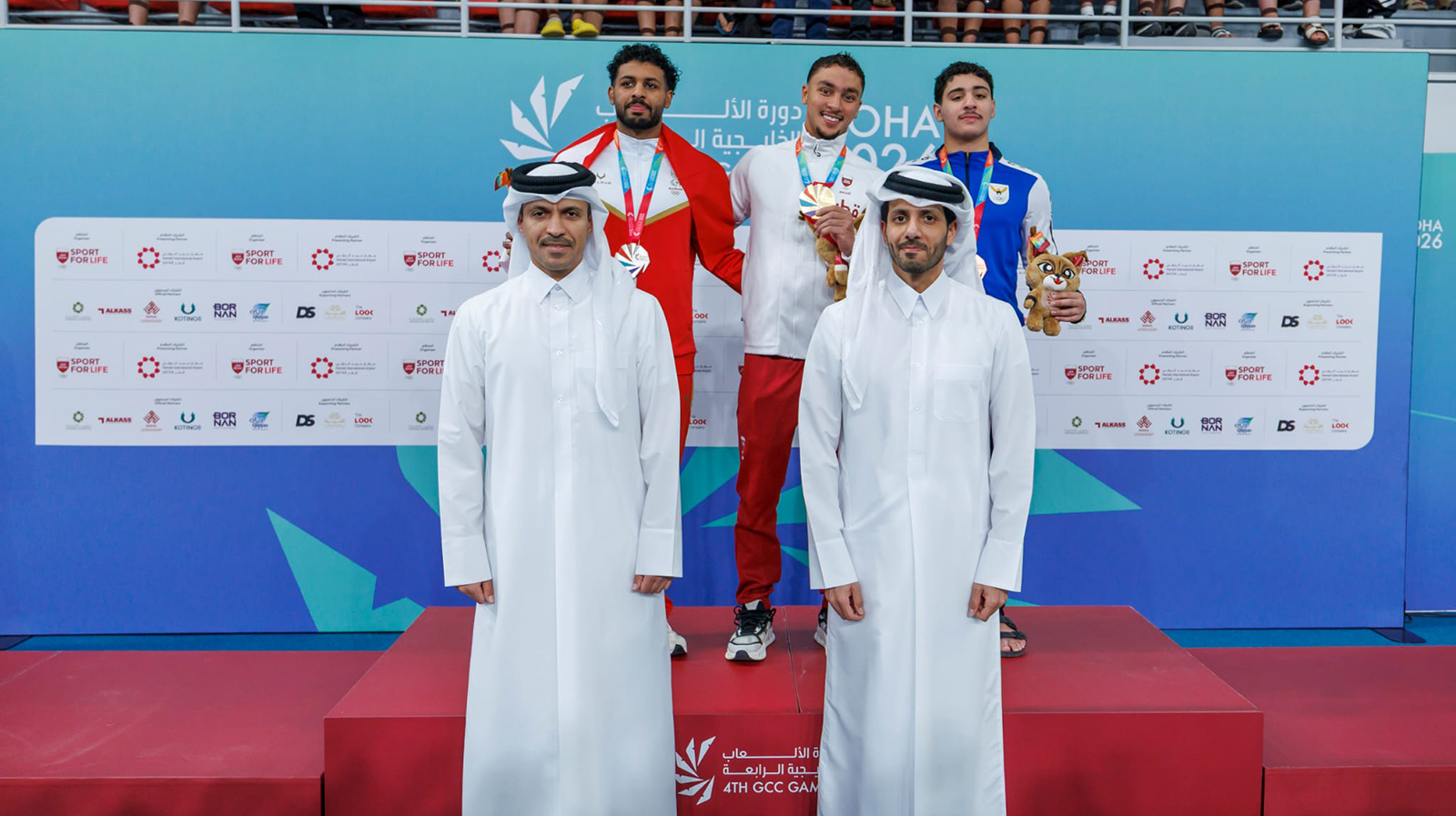 أدعم السباحة يحقق انطلاقة مميزة ويحصد ثلاث ذهبيات وفضيتان في افتتاح دورة الألعاب الخليجية الرابعة الدوحة 2026